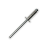 Standard Open 6.4 X 12 mm Aluminium Body, Steel Mandrel Standard Flange Grip 4.0 mm - 6.0 mm