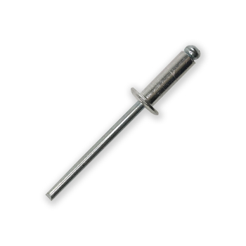 Standard Open 6.4 X 15 mm Aluminium Body, Steel Mandrel Standard Flange Grip 6.0 mm - 9.0 mm