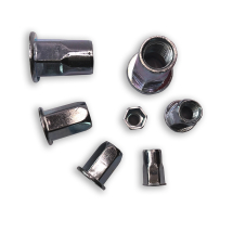 Open End  Steel Reduced Flange Half Hex Rivet Nut Grip 0.5 mm - 4.0 mm