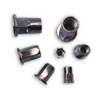 Open End Steel Standard Flange Full Hex Rivet Nut Grip 0.5 mm - 4.0 mm