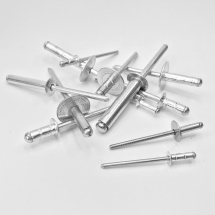Grooved 4.0 X 8 mm Aluminum Body, Steel Mandrel Standard Flange Maximum Grip 4 mm Grooved 4.0 X 8 mm Aluminum Body, Steel Mandrel Standard Flange Maximum Grip 4 mm